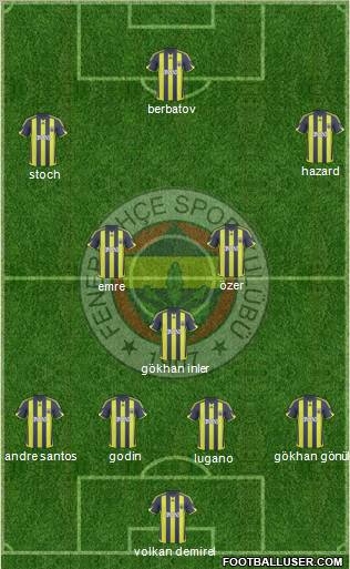 Fenerbahçe SK Formation 2010