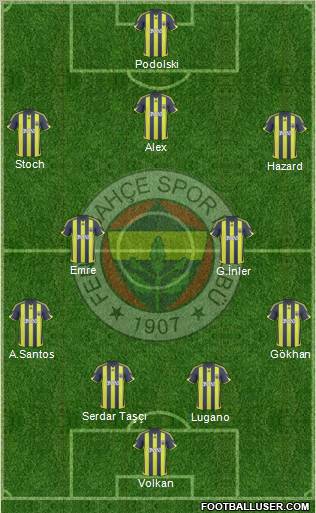 Fenerbahçe SK Formation 2010