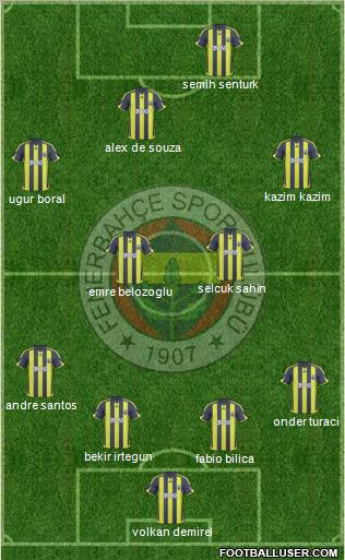 Fenerbahçe SK Formation 2010