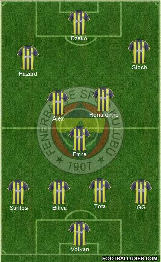 Fenerbahçe SK Formation 2010