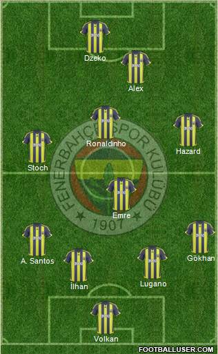 Fenerbahçe SK Formation 2010