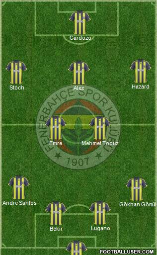 Fenerbahçe SK Formation 2010