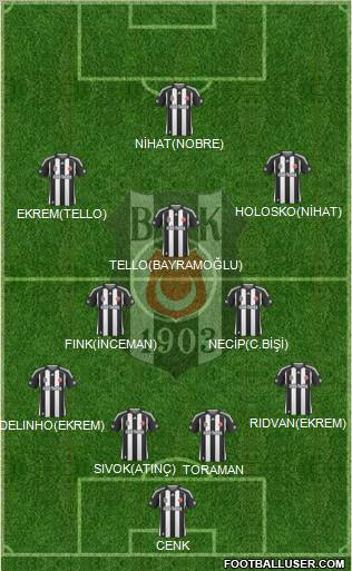 Besiktas JK Formation 2010