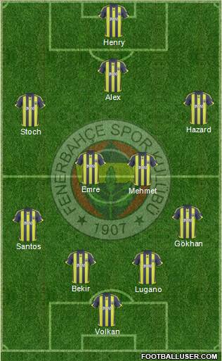 Fenerbahçe SK Formation 2010