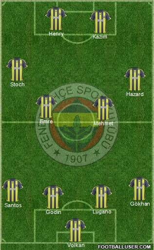 Fenerbahçe SK Formation 2010