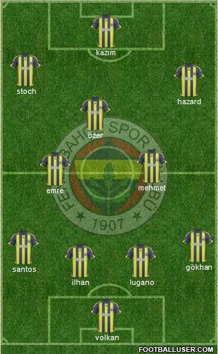 Fenerbahçe SK Formation 2010