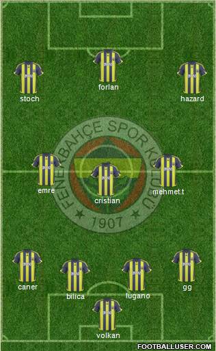 Fenerbahçe SK Formation 2010