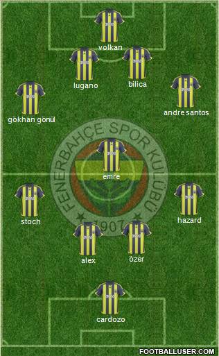 Fenerbahçe SK Formation 2010