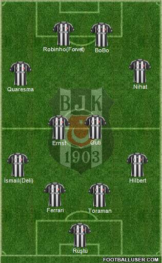 Besiktas JK Formation 2010