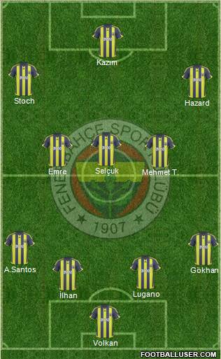 Fenerbahçe SK Formation 2010