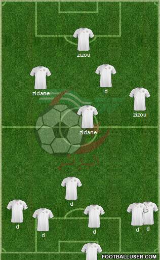 Algeria 4-4-1-1 football formation