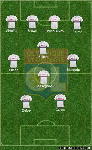 Olympique Lyonnais football formation