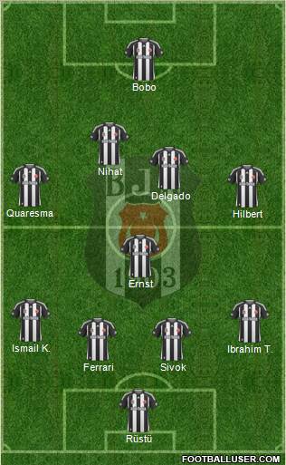 Besiktas JK Formation 2010