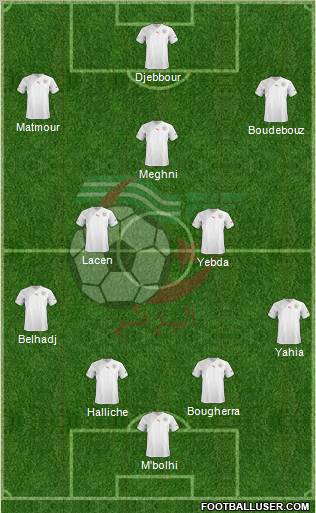 Algeria football formation