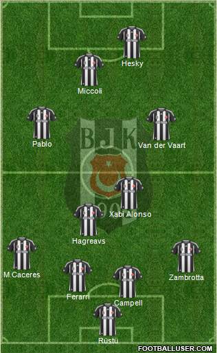 Besiktas JK Formation 2010