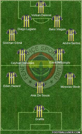 Fenerbahçe SK Formation 2010