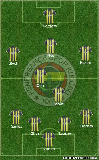 Fenerbahçe SK Formation 2010