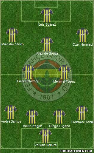 Fenerbahçe SK Formation 2010