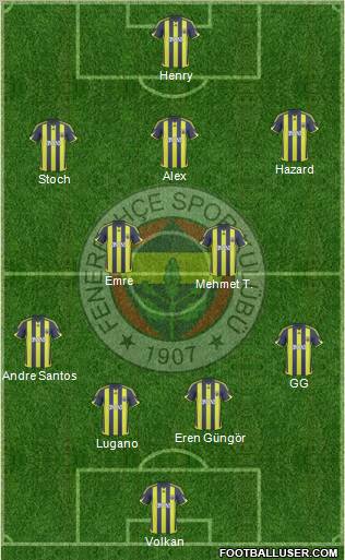 Fenerbahçe SK Formation 2010