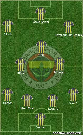 Fenerbahçe SK Formation 2010
