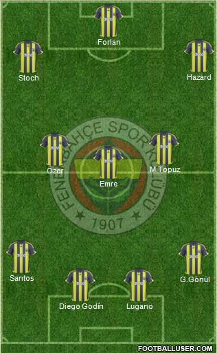 Fenerbahçe SK Formation 2010