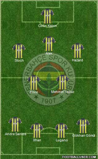 Fenerbahçe SK Formation 2010