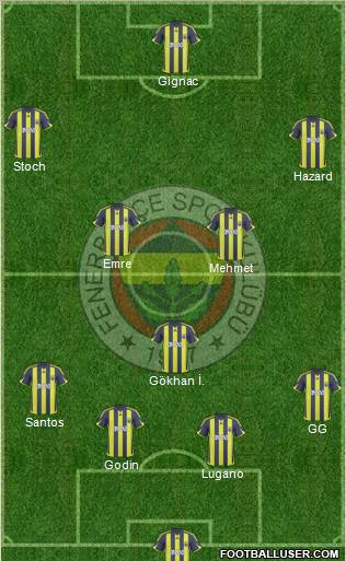 Fenerbahçe SK Formation 2010