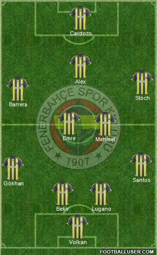 Fenerbahçe SK Formation 2010