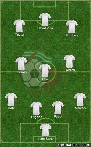 Algeria football formation