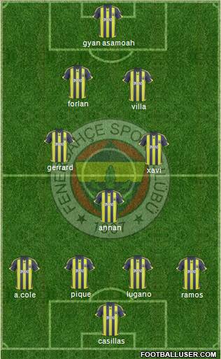 Fenerbahçe SK Formation 2010