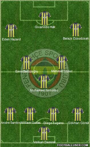 Fenerbahçe SK Formation 2010
