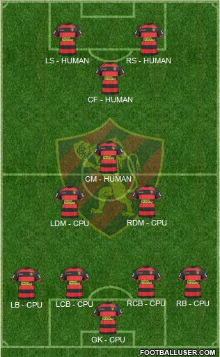 Sport C Recife football formation