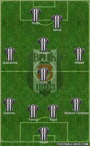Besiktas JK Formation 2010