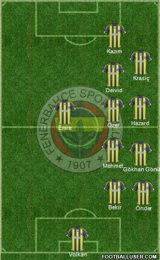 Fenerbahçe SK Formation 2010