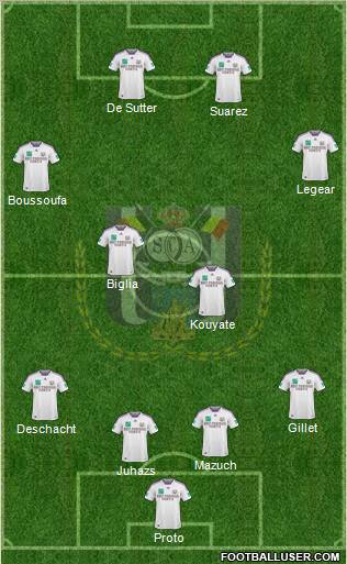 RSC Anderlecht football formation