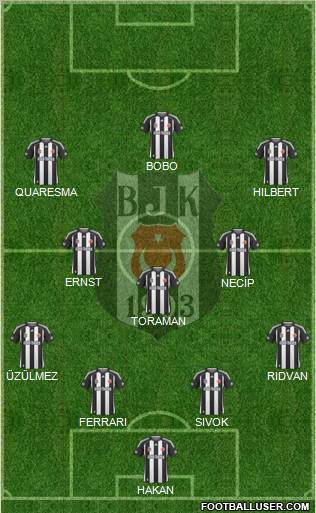 Besiktas JK Formation 2010