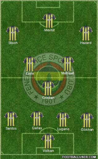 Fenerbahçe SK Formation 2010