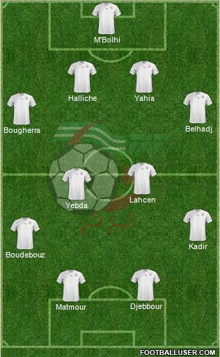 Algeria football formation