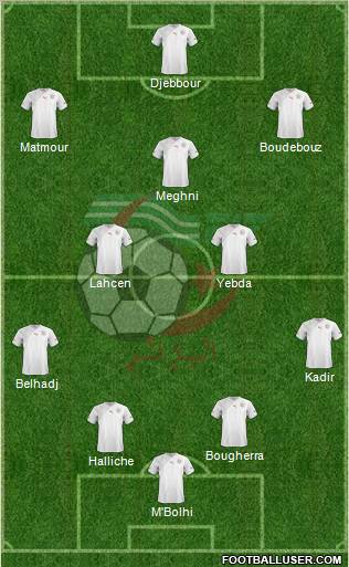 Algeria football formation