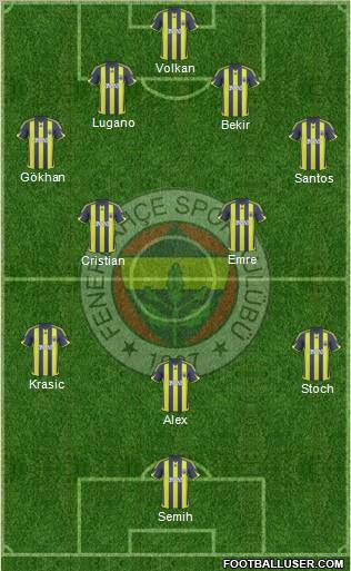 Fenerbahçe SK Formation 2010