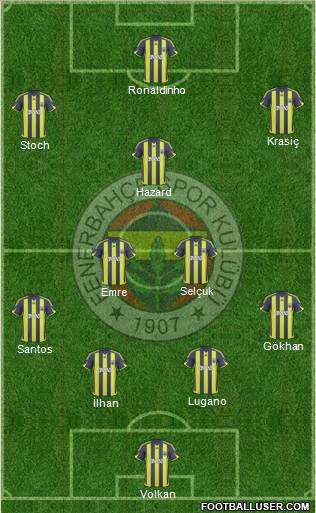 Fenerbahçe SK Formation 2010