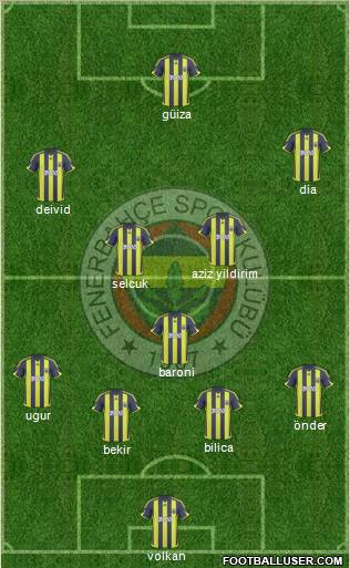 Fenerbahçe SK Formation 2010