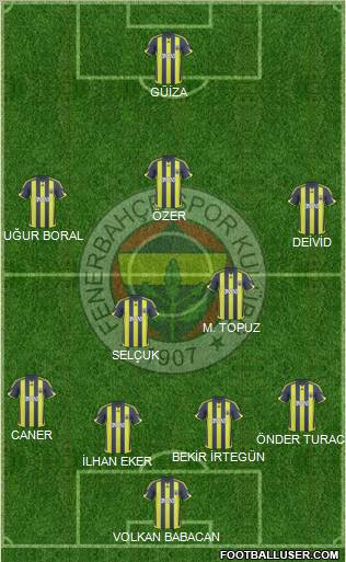 Fenerbahçe SK Formation 2010