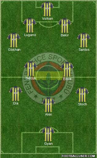 Fenerbahçe SK Formation 2010
