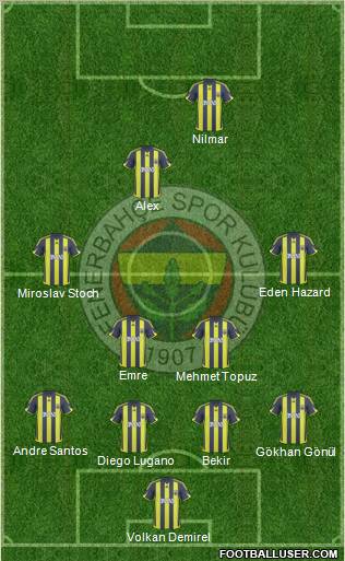 Fenerbahçe SK Formation 2010
