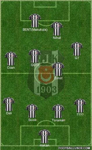 Besiktas JK Formation 2010