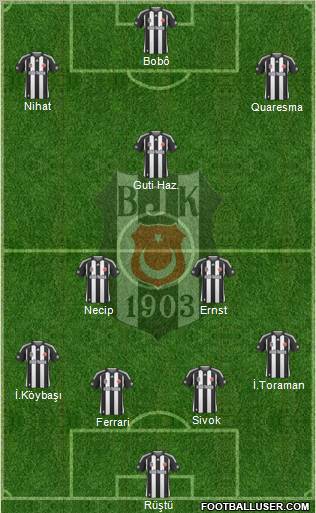Besiktas JK Formation 2010