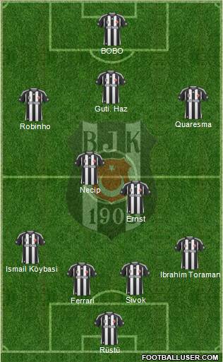 Besiktas JK Formation 2010