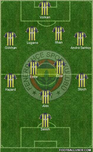 Fenerbahçe SK Formation 2010