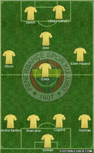 Fenerbahçe SK Formation 2010